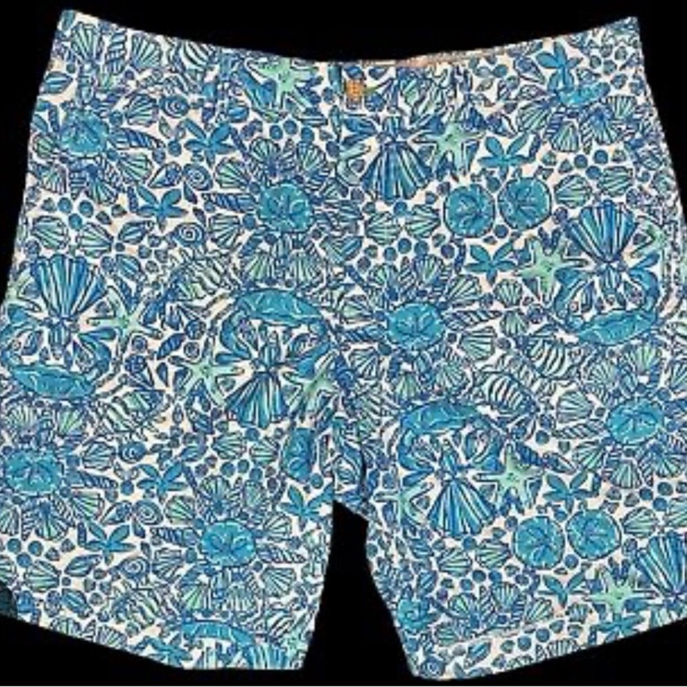 EUC Lilly Pulitzer Men’s Fitz Shorts “Shorely Blue Sailor’s Valentine” sz 34 - Picture 4 of 5